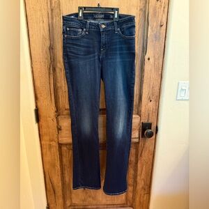 Lucky Brand Blue Straight Leg Jeans with Classic Style